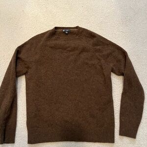 J. Crew Men's Rich Brown Crewneck Sweater